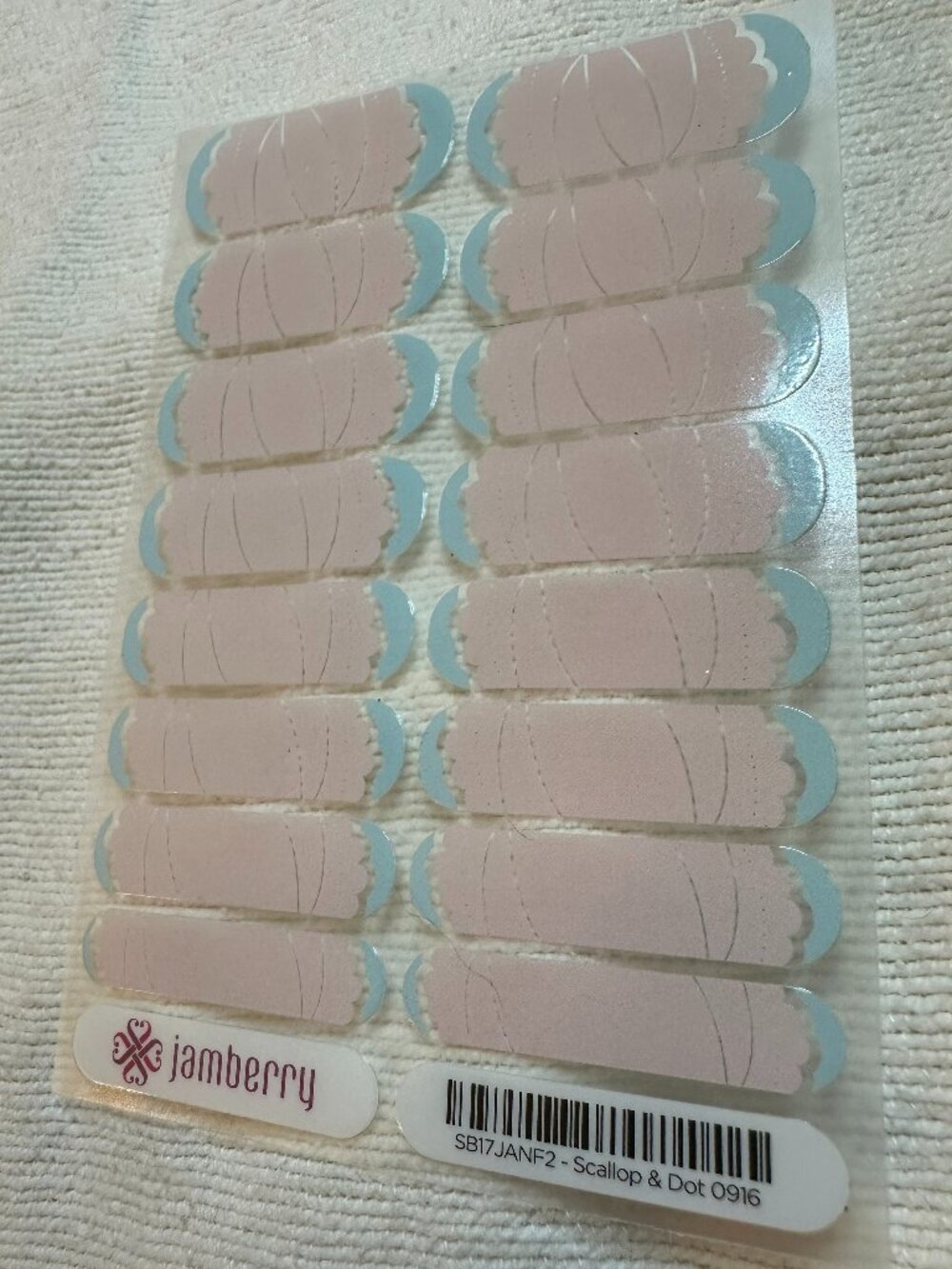 💅Hard to Find Jamberry Nail Wrap, Full Set Pink Transparency Design, Art Deco💅